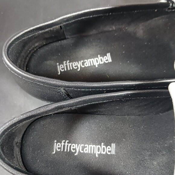 Jeffrey Campbell Velviteen Bit Leather Flat Loafer Shoes size 6.5 - Picture 7 of 12